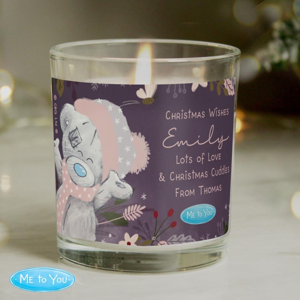 Personalised Me to You Cosy Winter Scented Jar Candle Extra Image 2
